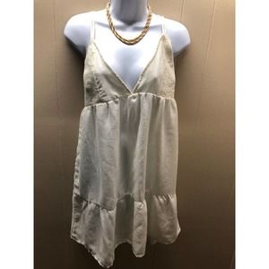 Off white strapless shirt / dress Size Large